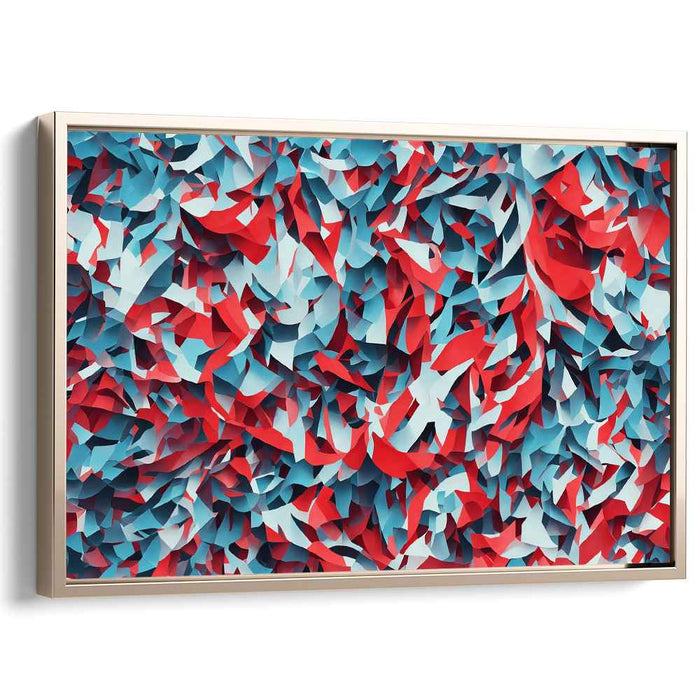 Tangled Origami Dreams: Abstract Paper Folds Art Print