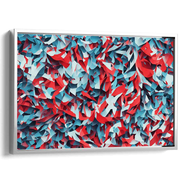 Tangled Origami Dreams: Abstract Paper Folds Art Print