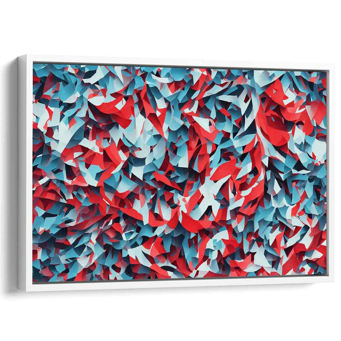 Tangled Origami Dreams: Abstract Paper Folds Art Print