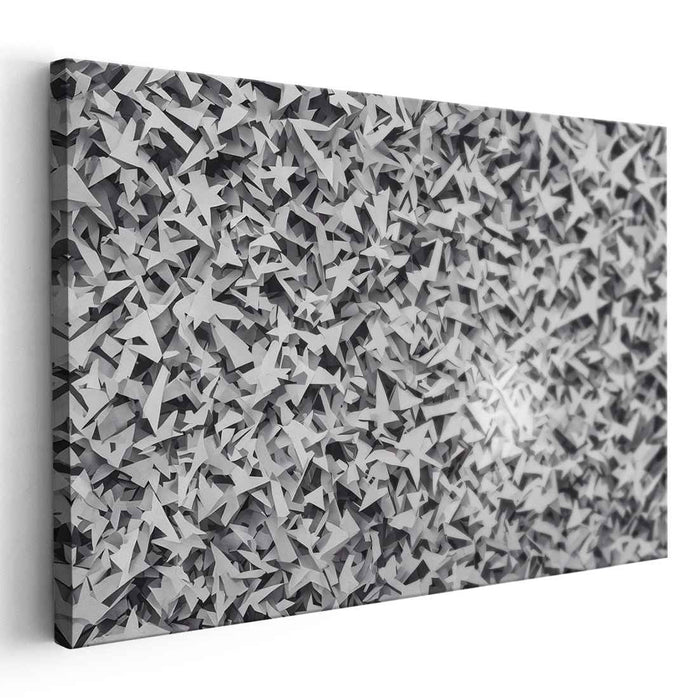 Monochrome Metamorphosis: Abstract Layers of Grey