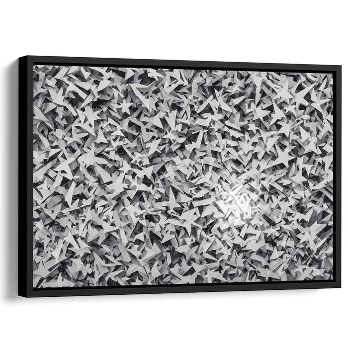 Monochrome Metamorphosis: Abstract Layers of Grey