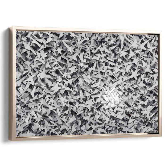 Monochrome Metamorphosis: Abstract Layers of Grey