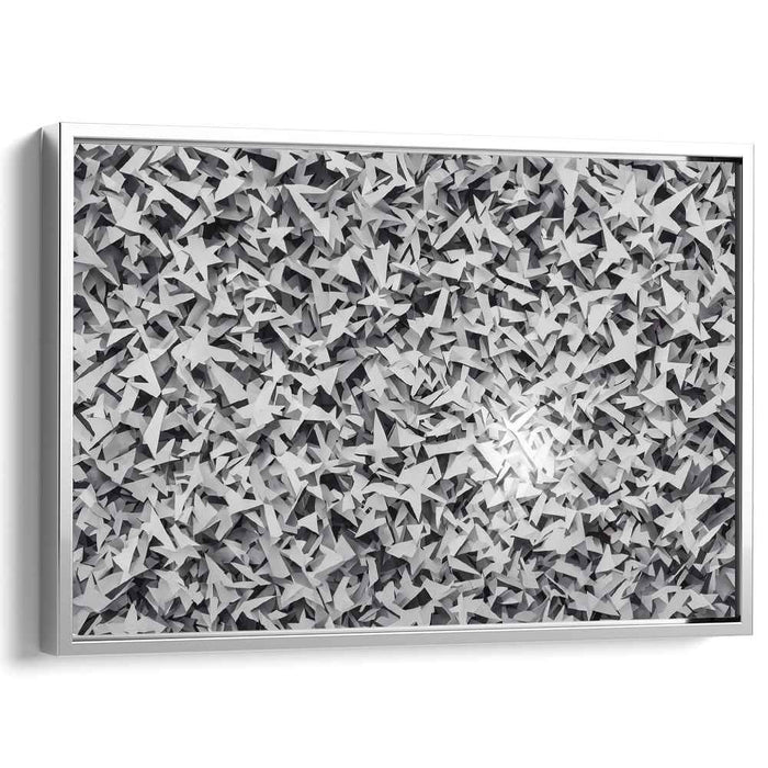 Monochrome Metamorphosis: Abstract Layers of Grey