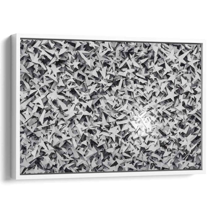 Monochrome Metamorphosis: Abstract Layers of Grey