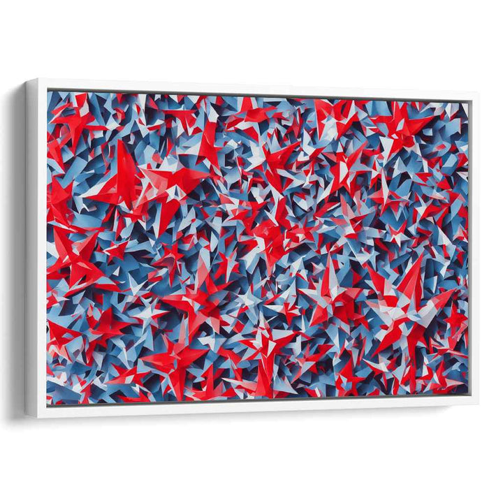 Red Cubism Stars #137