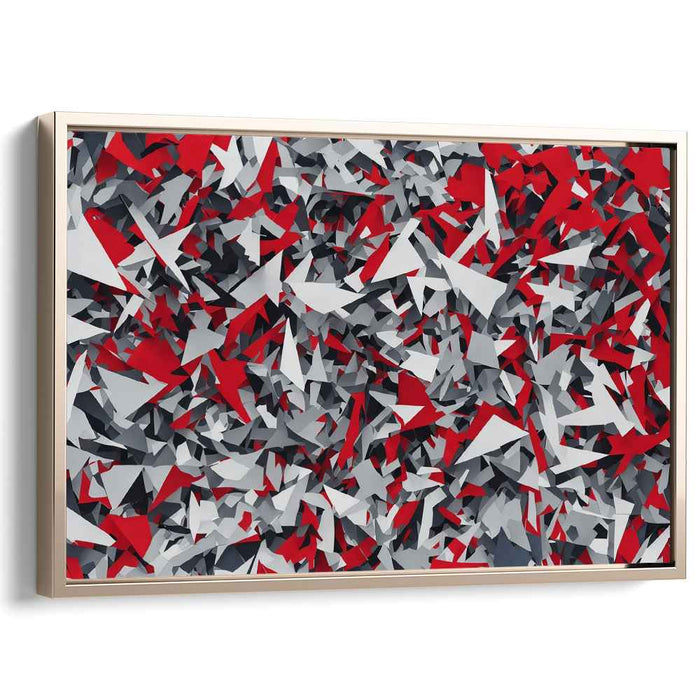 Red Cubism Stars #138