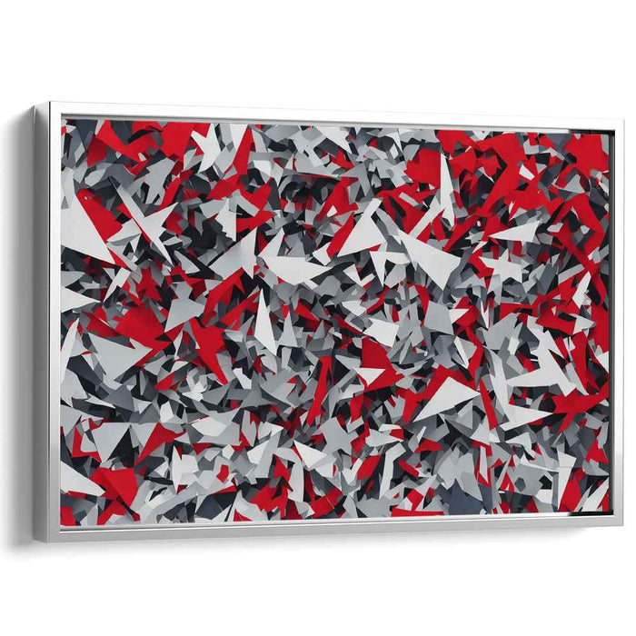 Red Cubism Stars #138