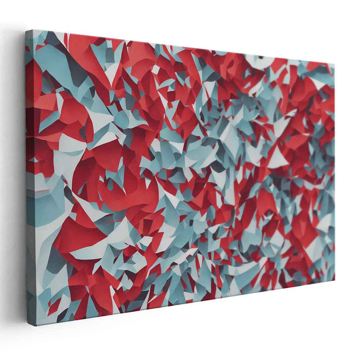 Infinite Shapes Dance Together: Dynamic Abstract Geometric Canvas Art