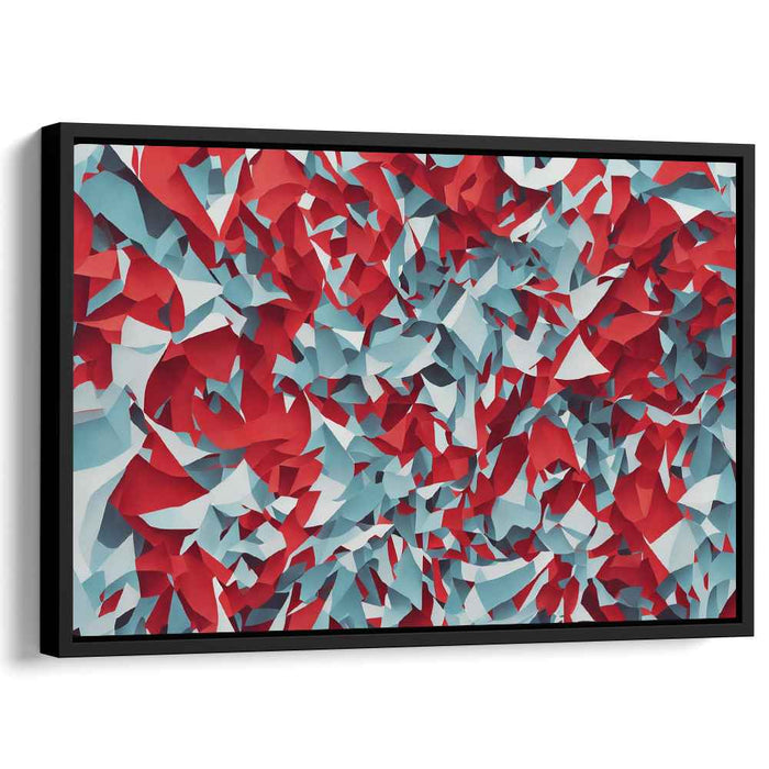 Infinite Shapes Dance Together: Dynamic Abstract Geometric Canvas Art