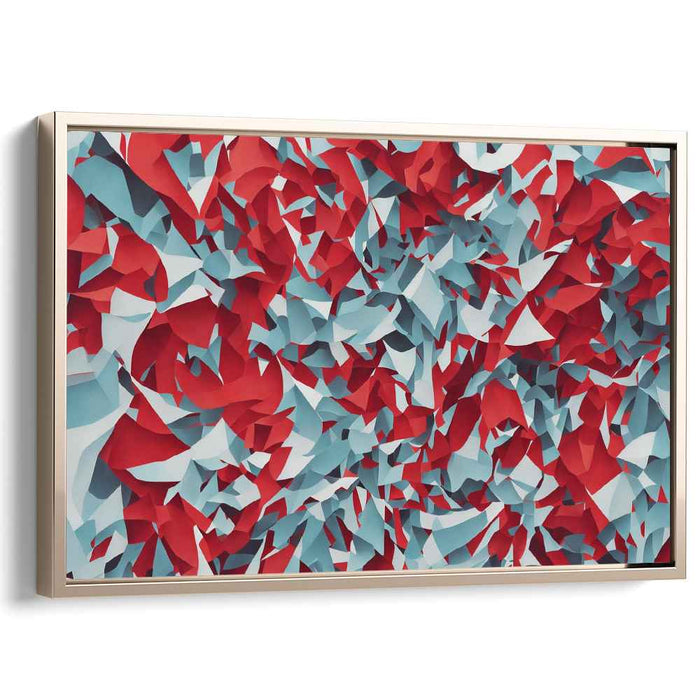 Infinite Shapes Dance Together: Dynamic Abstract Geometric Canvas Art