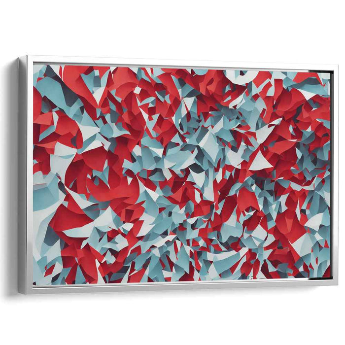 Infinite Shapes Dance Together: Dynamic Abstract Geometric Canvas Art