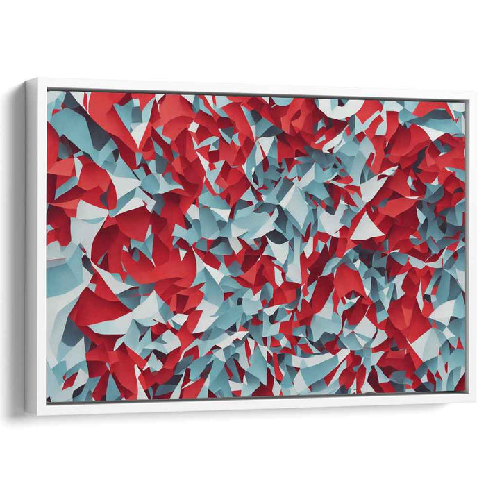 Infinite Shapes Dance Together: Dynamic Abstract Geometric Canvas Art