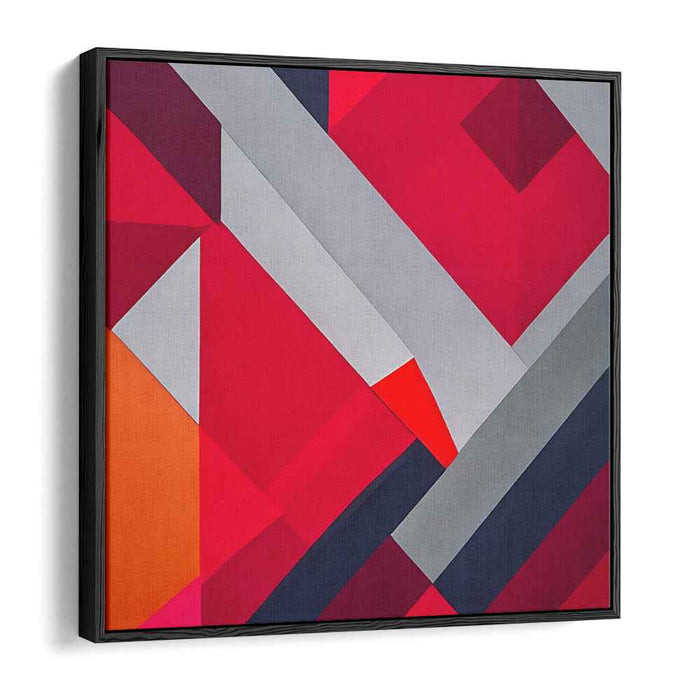 Red Geometric Abstract #005