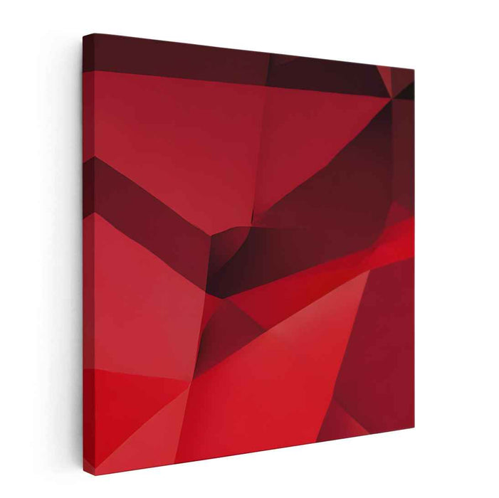Red Geometric Abstract #009