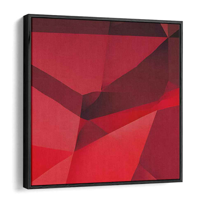 Red Geometric Abstract #009