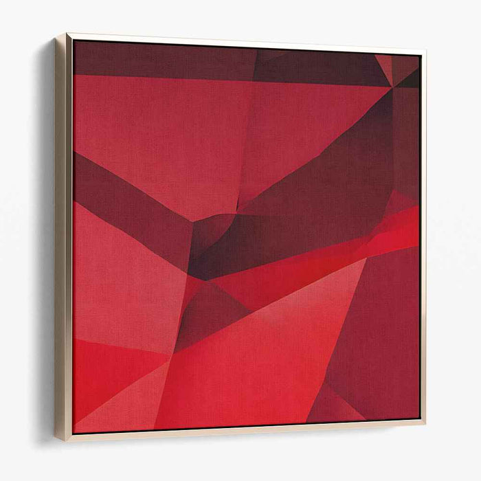 Red Geometric Abstract #009