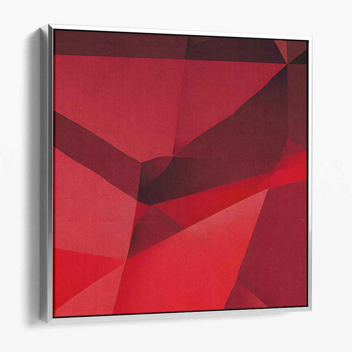 Red Geometric Abstract #009