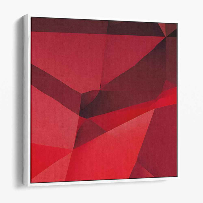 Red Geometric Abstract #009