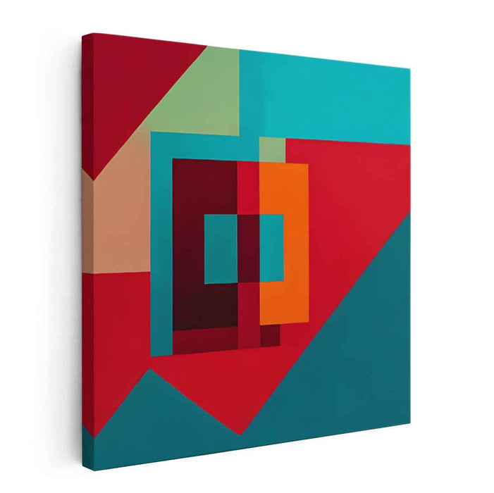 Vivid Blocks: Bold Abstract Color Block Canvas Art