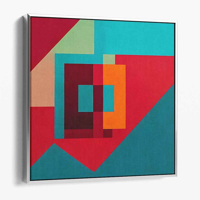 Vivid Blocks: Bold Abstract Color Block Canvas Art