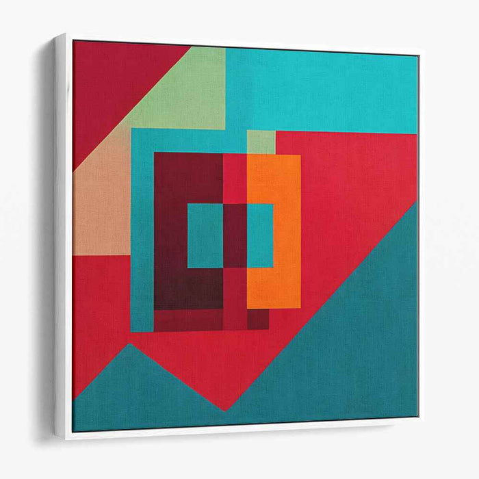 Vivid Blocks: Bold Abstract Color Block Canvas Art