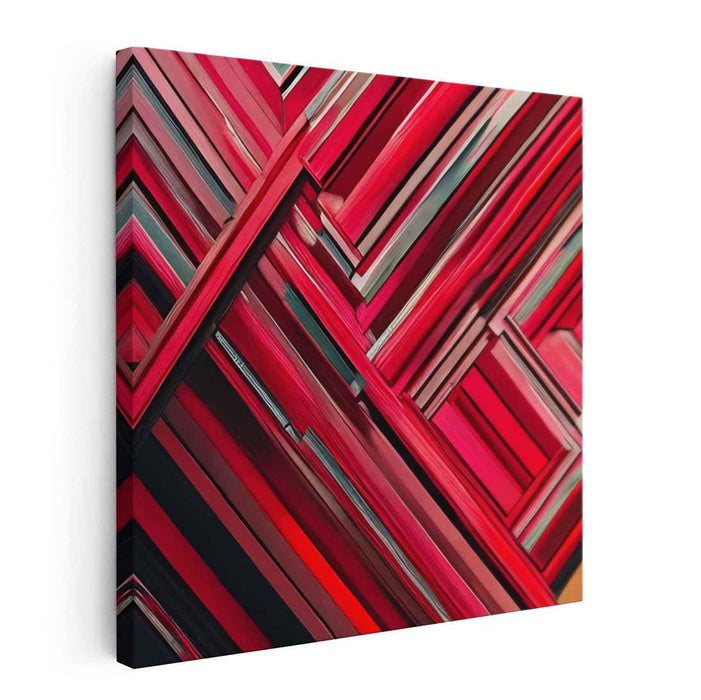 Spectrum Emotions Dance: Modernist Abstract Art Canvas