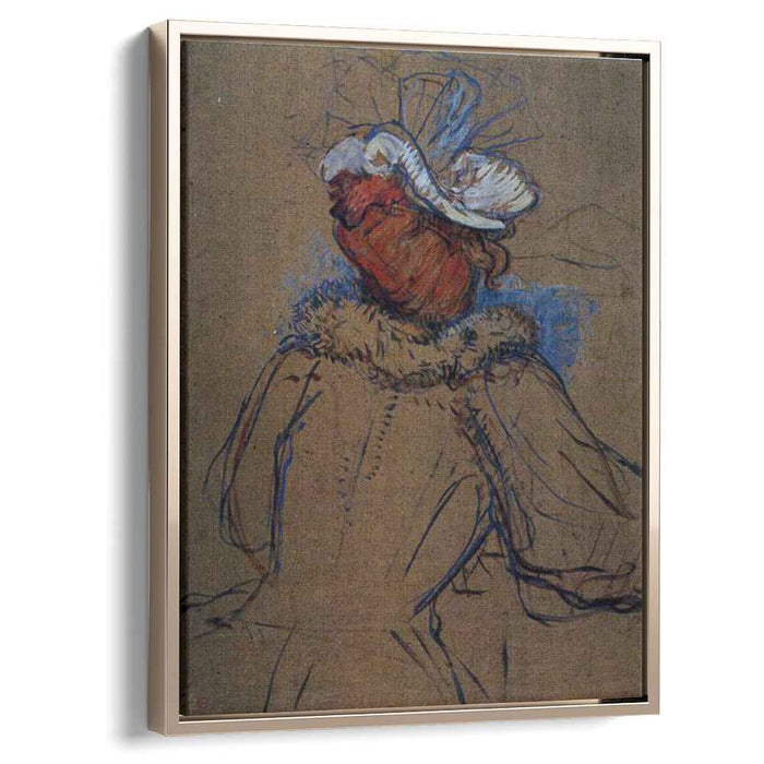 Red Haired Woman Seen from Behind (1891) by Henri de Toulouse-Lautrec