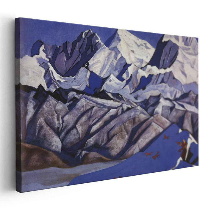 Red horses (1925) by Nicholas Roerich