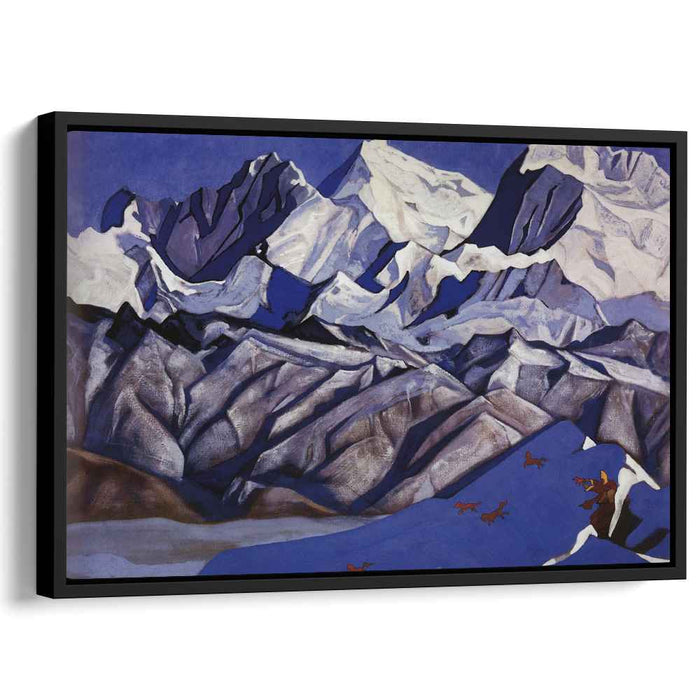 Red horses (1925) by Nicholas Roerich