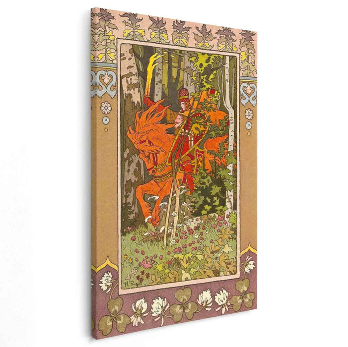 Red Rider. Illustration for the fairy tale "Vasilisa the Beautiful" (1899) by Ivan Bilibin