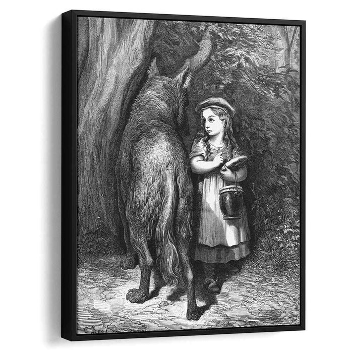 Red Riding Hood meets old Father Wolf by Gustave Dore