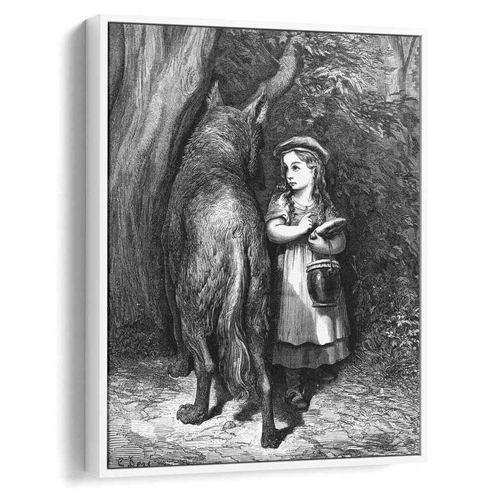 Red Riding Hood meets old Father Wolf by Gustave Dore