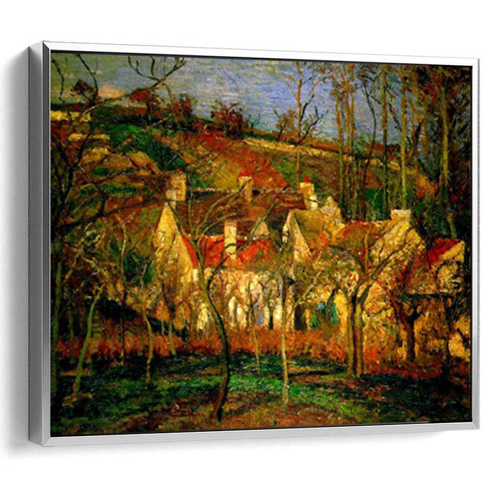 Red Roofs, Corner of a Village, Winter by Camille Pissarro