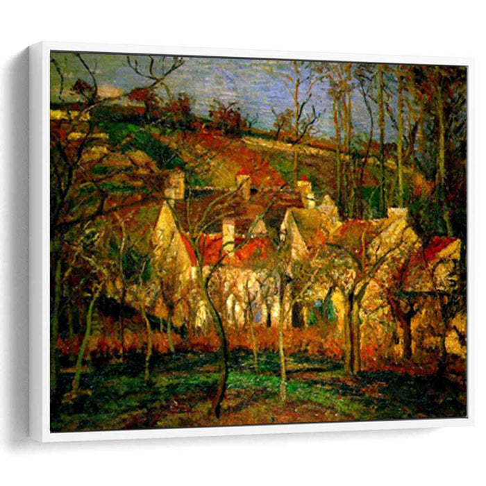 Red Roofs, Corner of a Village, Winter by Camille Pissarro