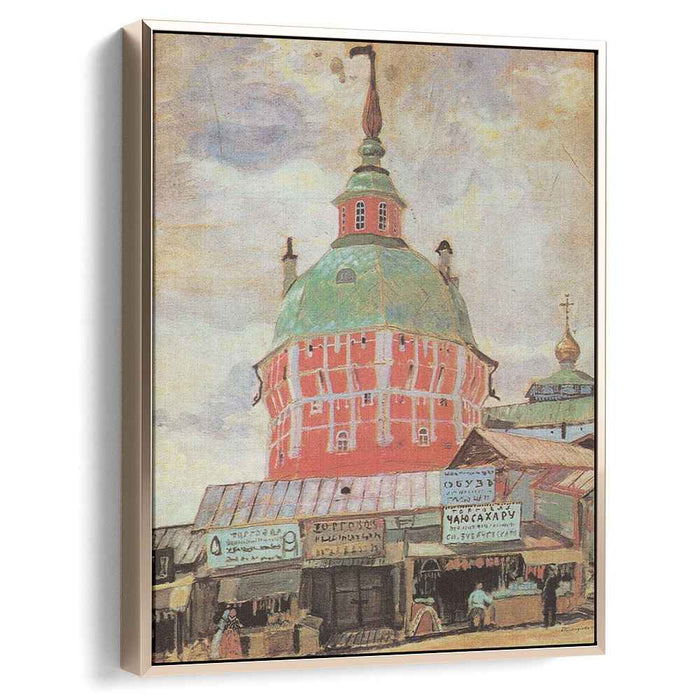 Red Tower of Troitse-Sergeevsky Lavra (1912) by Boris Kustodiev