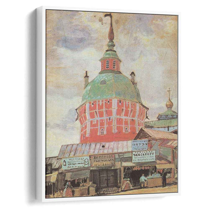 Red Tower of Troitse-Sergeevsky Lavra (1912) by Boris Kustodiev