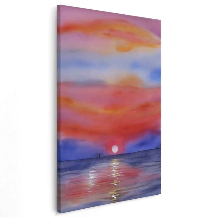 Canvas Water Reflections: Watercolor Reflections on Canvas