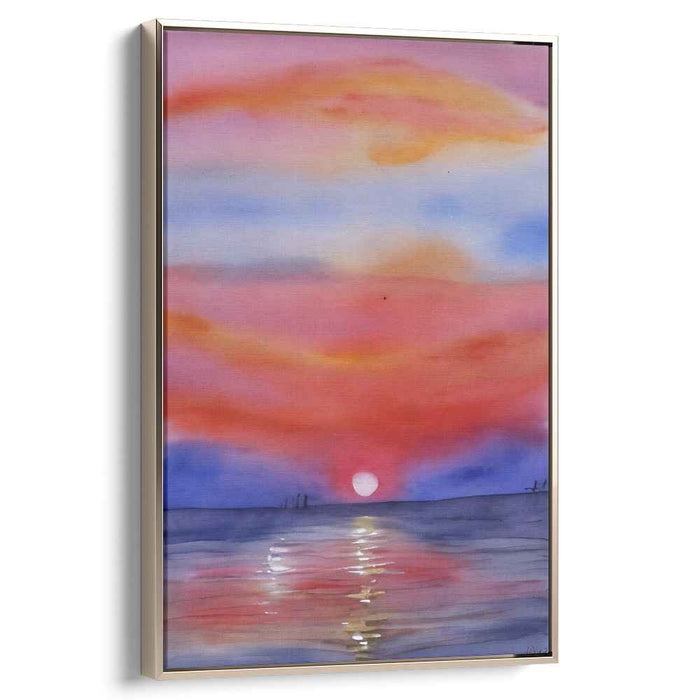 Canvas Water Reflections: Watercolor Reflections on Canvas