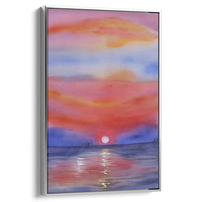 Canvas Water Reflections: Watercolor Reflections on Canvas