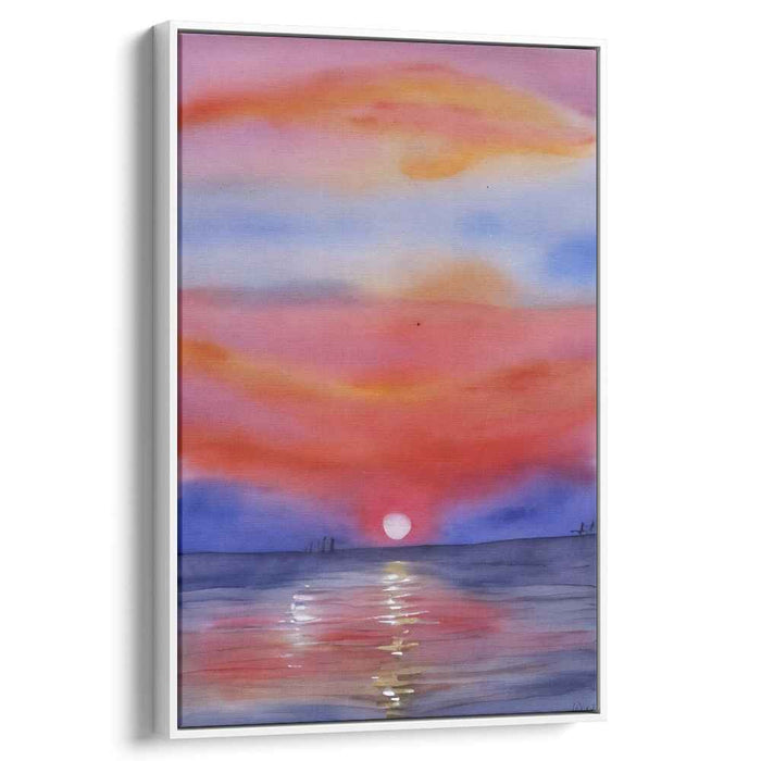 Canvas Water Reflections: Watercolor Reflections on Canvas