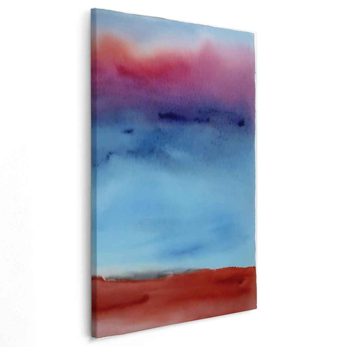 Red Watercolor Sunset #221