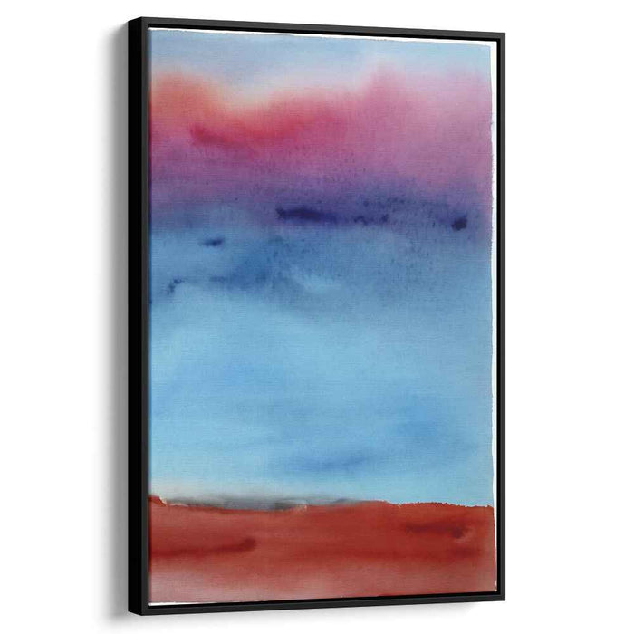 Red Watercolor Sunset #221