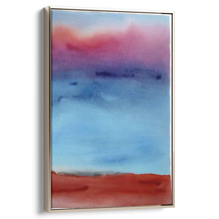 Red Watercolor Sunset #221