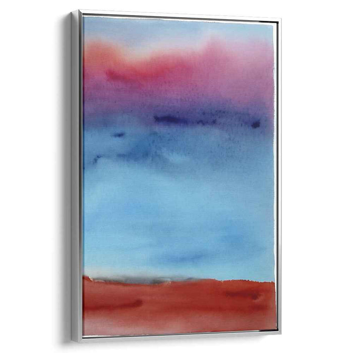 Red Watercolor Sunset #221