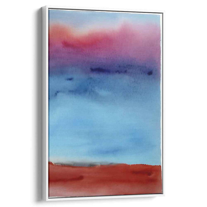 Red Watercolor Sunset #221