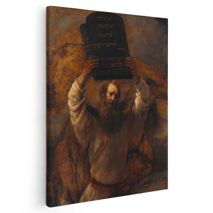 Moses Smashing the Tablets of the Law (1659) by Rembrandt