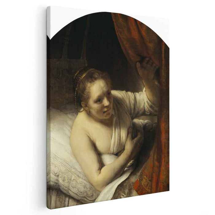 Woman in bed (1645) by Rembrandt
