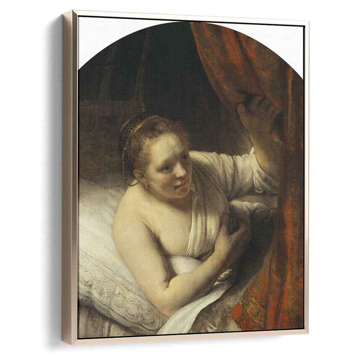 Woman in bed (1645) by Rembrandt