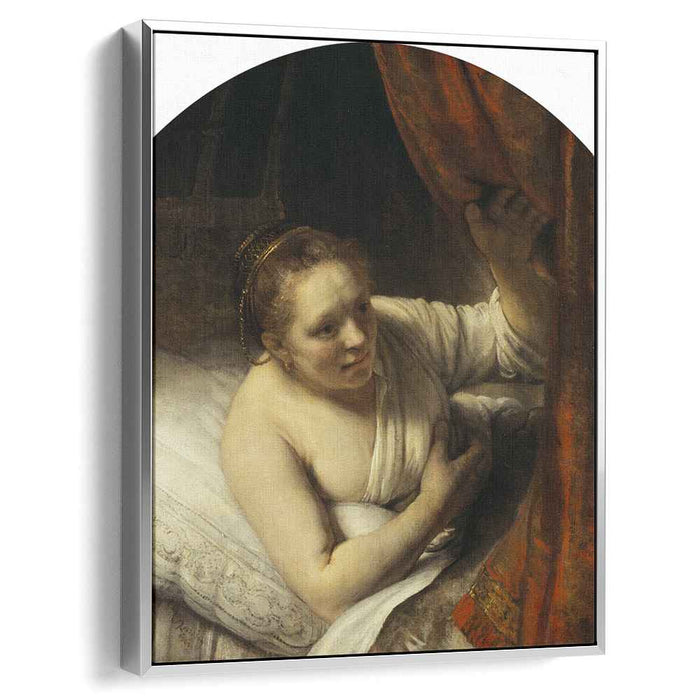 Woman in bed (1645) by Rembrandt