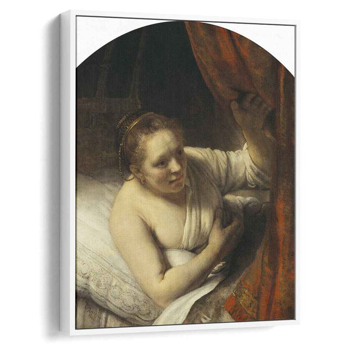 Woman in bed (1645) by Rembrandt